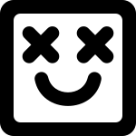 Emoji Happy Square Round 425 SVG Icon